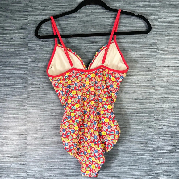 Boden Floral One Piece Swimsuit - Red, Yellow, Blue - Picture 3 of 7